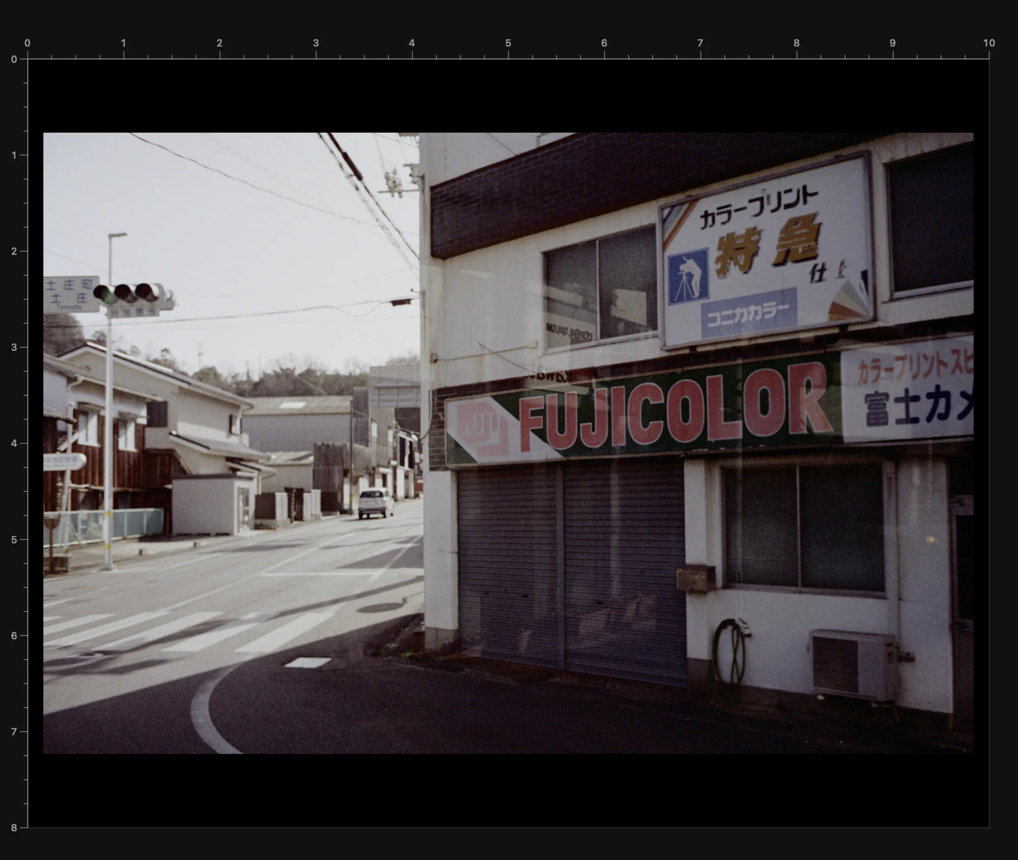 Single-photo layout in the negaflow print workspace, one frame with margins